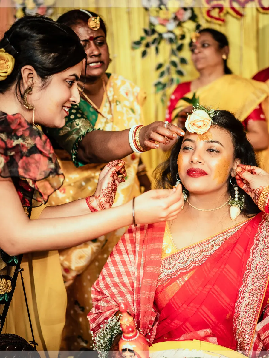 Candid Haldi Ceremony Photography